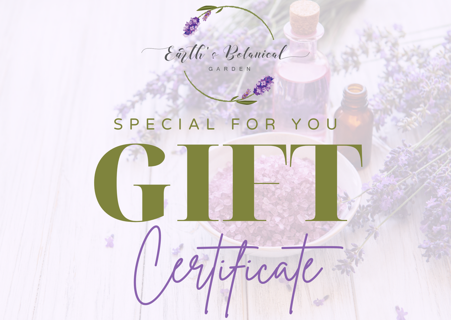 Earth's Botanical Garden Gift Card